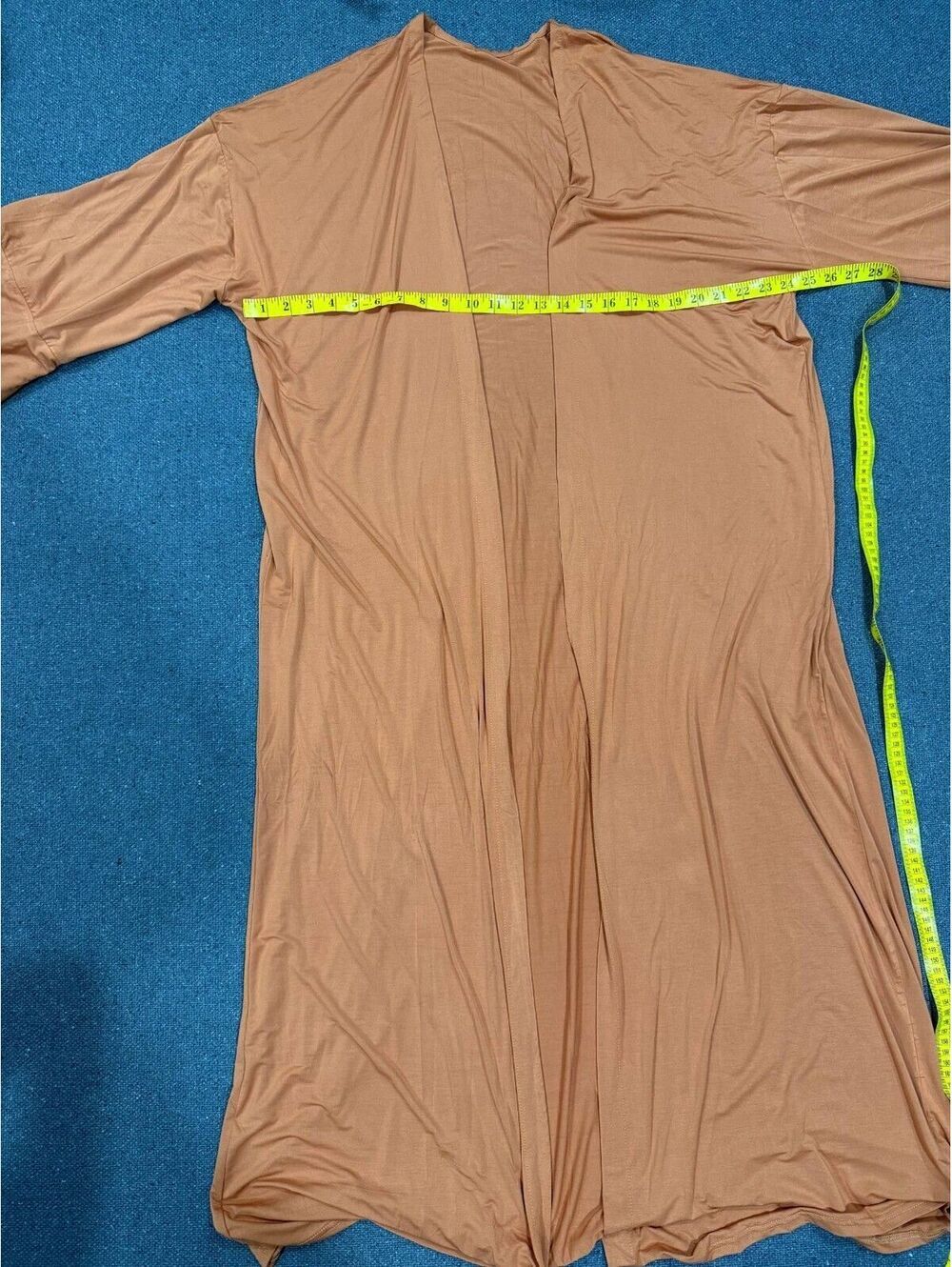 Muslim Women's One Size Terracotta Prayer Abaya & Hijab Set Viscose Blend New - Picture 6 of 8